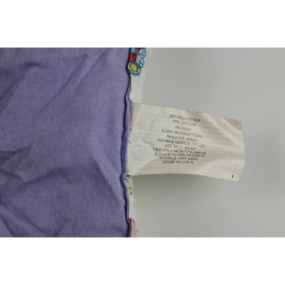 Disney Baby Mickey Mouse Pluto Minnie Mouse Vtg Crib Baby Blanket Multi Color